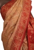 Pure Floral Contrast Tussar Silk Saree